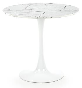 Masă Houston 1175, Alb, Marmură albă, 73cm, 13 kg