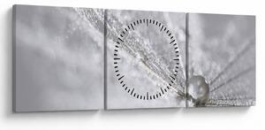 Tablou - Picătură de apă (cu ceas) (90x30 cm)