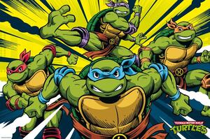 Poster Teenage Mutant Ninja Turtles - Turtles in Action, (91.5 x 61 cm)