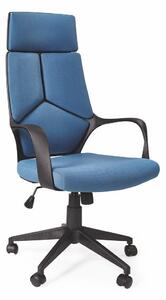 Scaun de birou Houston 1201, Albastru, Negru, 115x64x61cm, 14 kg