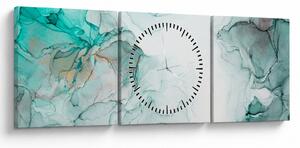 Tablou - Abstract din cerneală 2 (cu ceas) (90x30 cm)