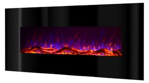 Art Flame Semineu Madrid De perete Negru din Metal 550*1280*140