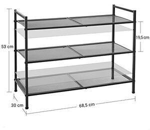 Pantofar, Songmics, Negru, 68.5x28.5x53 cm