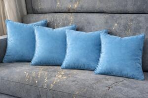 Perna Decorativa din Catifea Sky blue Velunia