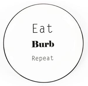 Farfurie de desert ”Eat Burp Repeat”