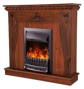 Art Flame Semineu Marina nuc & Meridian De sine statator Nuc din PAL/MDF 997*1034*270