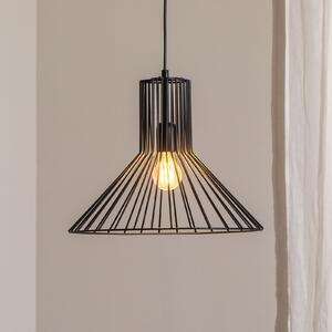 Opviq Lampă suspendată Fellini MR-757, negru, metal, Ø 38 cm, reglabil, Negru, Camera de zi / sufragerie, Metal, Modern