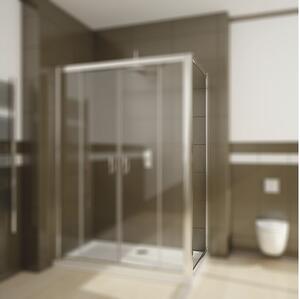 Perete lateral duș Radaway Premium Plus S, 90x190 cm, sticlă securizată maro, profil crom
