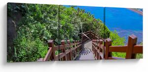 Tablou - Panorama (cu ceas) (90x30 cm)