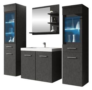 Set baie Scientia IV, Matera gri, PAL laminat, 58 kg