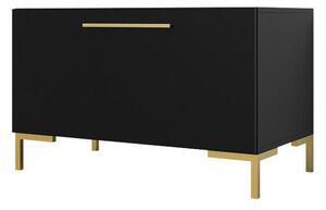 Dulap pantofi Nomal, Auriu, Negru, PAL laminat, 52x84x44cm, 31.1 kg