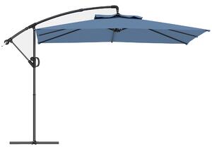 Outsunny Umbrelă de Soare Suspendată cu Rotire la 360°, Mâner cu Manivelă și Înclinare, 300x325x230 cm, Kaki | Aosom Romania