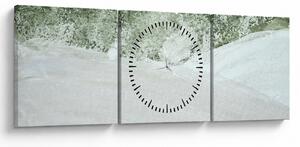Abstract din pensule (cu ceas) (90x30 cm)