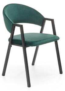Scaun Houston 1348, Negru, Verde închis, 82x54x58cm, 7 kg