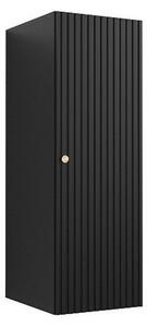 Dulap de perete Anulio, Negru, MDF, PAL laminat, 100x34x40cm, 18 kg