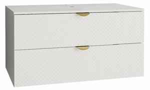 Cabinet atârnat pentru baie Matrix, Alb, MDF, PAL laminat, 42x80x46cm, 36 kg