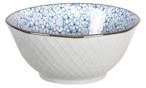 Bol de ceramica cu floricele albastre Ø 13*6 cm