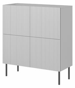 Bufet Evartivu 103, Gri, MDF, PAL laminat, 110x100x42cm, 39.6 kg