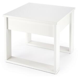 Măsuță de cafea Houston 1401, Alb, PAL laminat, 52x60x60cm, 15 kg
