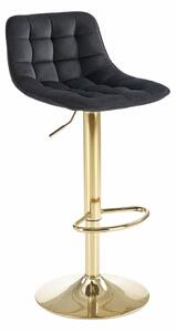 Scaun bar Houston 1441, Auriu, Negru, 84x43x44cm, 8.1 kg