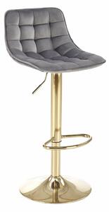 Scaun bar Houston 1441, Auriu, Gri, 84x43x44cm, 8.1 kg
