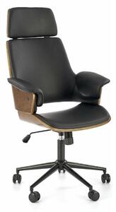 Scaun de birou Houston 1445, Nuc, Negru, 112x65x65cm, 17.4 kg