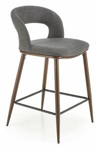 Scaun de bar Houston 1932, Nuc, Gri, 92x49x52cm, 9 kg