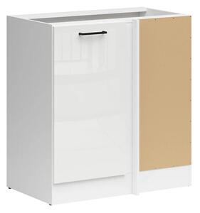 Dulap de colț modular Line White 101, PAL laminat, 83x79x45cm, 21.75 kg