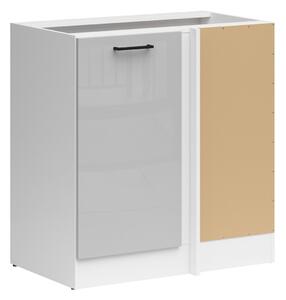 Dulap de colț modular Line Grey 101, PAL laminat, 83x79x45cm, 21.75 kg