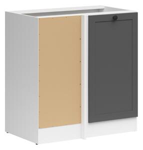 Dulap de colț modular Classic Grey 101, PAL laminat, 83x79x45cm, 21.75 kg