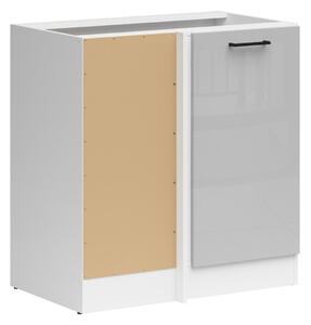 Dulap de colț modular Line Grey 101, PAL laminat, 83x79x45cm, 21.75 kg
