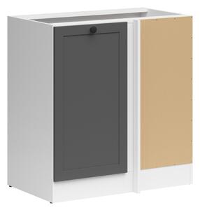 Dulap de colț modular Classic Grey 101, PAL laminat, 83x79x45cm, 21.75 kg