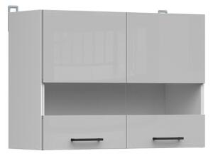 Dulap de perete modular Line Grey 107, PAL laminat, 57x80x31cm, 16.4 kg