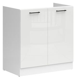 Dulap modular cu uși pentru chiuvetă Line White 114, 83x80x47cm, 19.85 kg