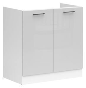 Dulap modular cu uși pentru chiuvetă Line Grey 115, 83x80x47cm, 19.85 kg