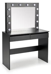 Măsuță de machiaj Houston Gaudium, Negru, PAL laminat, 75x94x43cm, 31 kg