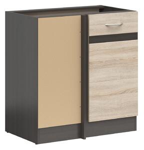 Dulap de colț modular Juno 105, PAL laminat, 83x79x50cm, 21.4 kg