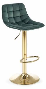 Scaun bar Houston 1441, Auriu, Verde, 84x43x44cm, 8.1 kg
