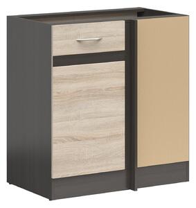 Dulap de colț modular Juno 105, PAL laminat, 83x79x50cm, 21.4 kg