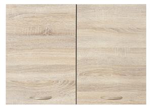 Dulap de perete modular Juno 111, Stejar Sonoma, Wenge, PAL laminat, 57x80x31cm, 15.9 kg