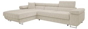 Colțar Comfivo Vinetum II, Funcția de dormit, Spațiu de depozitare, 280x170x70cm, 140 kg, Picioare: Metal, Plastic