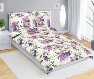Lenjerie de pat din bumbac Bellatex Trandafir lila, 140 x 200 cm, 70 x 90 cm, 140 x 200 cm, 70 x 90 cm