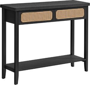Consola Vasagle Negru 100x30x80 cm
