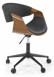 Scaun de birou Houston 1603, Nuc, Negru, 72x55x55cm, 9.5 kg