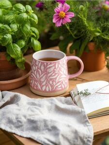 Sinsay - Cană din ceramică - roz-pastel