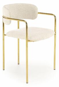 Scaun Houston 1629, Auriu, Crem, 76x53x56cm, 11 kg