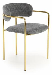 Scaun Houston 1629, Auriu, Gri, 76x53x56cm, 11 kg