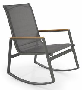 Scaun de exterior Houston 1633, Gri inchis, Textil, Metal, 97x62x86cm, 7.5 kg