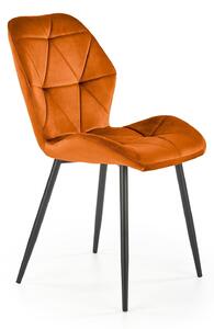Scaun Houston 1234, Negru, Portocaliu, 86x48x53cm, 5.3 kg