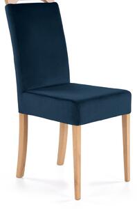 Scaun Houston 1055, Albastru inchis, Stejar, 97x42x58cm, 6.5 kg, Mobilier deja asamblat, Lemn: Fag